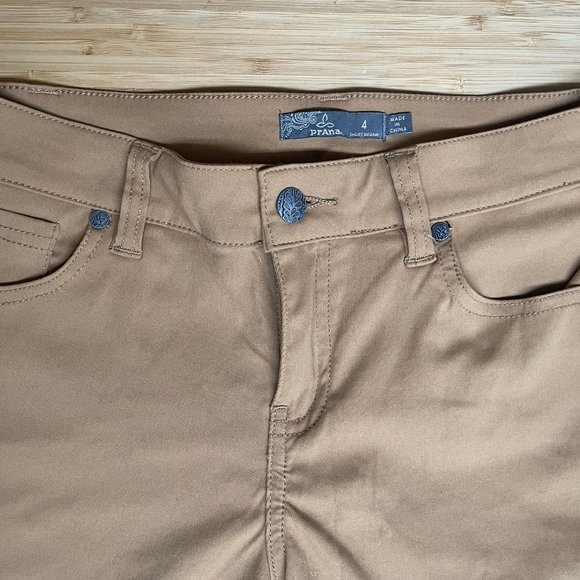 Prana Women's Climbing Pants Size 4 tan - Picture 2 of 8